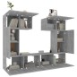 vidaXL Set di Mobili Porta TV 6 pz Grigio Sonoma in Legno Multistrato vidaXL Set di Mobili Porta TV 6 pz Grigio Sonoma in Legno Multistrato