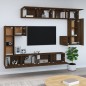 vidaXL Mobile Porta TV a Parete Rovere Marrone in Legno Multistrato vidaXL Mobile Porta TV a Parete Rovere Marrone in Legno Multistrato