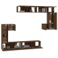 vidaXL Mobile Porta TV a Parete Rovere Marrone in Legno Multistrato vidaXL Mobile Porta TV a Parete Rovere Marrone in Legno Multistrato