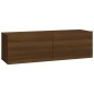 vidaXL Mobile Porta TV a Parete Rovere Marrone in Legno Multistrato vidaXL Mobile Porta TV a Parete Rovere Marrone in Legno Multistrato
