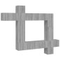 vidaXL Set di Mobili Porta TV 9 pz Grigio Sonoma in Legno Multistrato vidaXL Set di Mobili Porta TV 9 pz Grigio Sonoma in Legno Multistrato