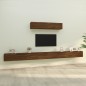 vidaXL Set Mobili Porta TV 6 pz Rovere Marrone in Legno Multistrato vidaXL Set Mobili Porta TV 6 pz Rovere Marrone in Legno Multistrato