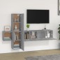 vidaXL Set di Mobili Porta TV 5 pz Grigio Sonoma in Legno Multistrato vidaXL Set di Mobili Porta TV 5 pz Grigio Sonoma in Legno Multistrato