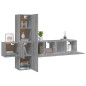 vidaXL Set di Mobili Porta TV 5 pz Grigio Sonoma in Legno Multistrato vidaXL Set di Mobili Porta TV 5 pz Grigio Sonoma in Legno Multistrato