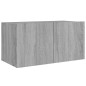 vidaXL Set di Mobili Porta TV 4 pz Grigio Sonoma in Legno Multistrato vidaXL Set di Mobili Porta TV 4 pz Grigio Sonoma in Legno Multistrato