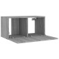 vidaXL Set di Mobili Porta TV 4 pz Grigio Sonoma in Legno Multistrato vidaXL Set di Mobili Porta TV 4 pz Grigio Sonoma in Legno Multistrato