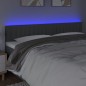 vidaXL Testiera a LED Grigio Scuro 180x5x78/88 cm in Tessuto vidaXL Testiera a LED Grigio Scuro 180x5x78/88 cm in Tessuto