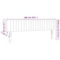 vidaXL Testiera a LED Rosa 180x5x78/88 cm in Velluto vidaXL Testiera a LED Rosa 180x5x78/88 cm in Velluto