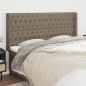 Testiera ad Orecchio Tortora 183x16x118/128 cm in Tessuto Testiera ad Orecchio Tortora 183x16x118/128 cm in Tessuto
