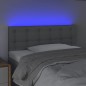 Testiera a LED Grigio Chiaro 100x5x78/88 cm in Tessuto Testiera a LED Grigio Chiaro 100x5x78/88 cm in Tessuto