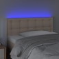 Testiera Cappuccino a LED 100x5x78/88 cm in Similpelle Testiera Cappuccino a LED 100x5x78/88 cm in Similpelle