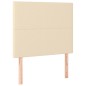 Testiera a LED Crema 80x5x118/128 cm in Tessuto Testiera a LED Crema 80x5x118/128 cm in Tessuto
