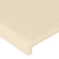 Testiera a LED Crema 80x5x118/128 cm in Tessuto Testiera a LED Crema 80x5x118/128 cm in Tessuto