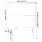 Testiera a LED Crema 80x5x118/128 cm in Tessuto Testiera a LED Crema 80x5x118/128 cm in Tessuto