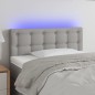 Testiera a LED Grigio Chiaro 90x5x78/88 cm in Tessuto Testiera a LED Grigio Chiaro 90x5x78/88 cm in Tessuto