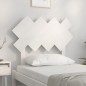 Testiera per Letto Bianca 92x3x81 cm in Legno Massello di Pino Testiera per Letto Bianca 92x3x81 cm in Legno Massello di Pino
