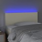 Testiera Crema a LED 90x5x78/88 cm in Similpelle Testiera Crema a LED 90x5x78/88 cm in Similpelle