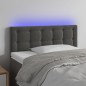 Testiera a LED Grigio Scuro 90x5x78/88 cm in Velluto Testiera a LED Grigio Scuro 90x5x78/88 cm in Velluto