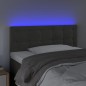 Testiera a LED Grigio Scuro 90x5x78/88 cm in Velluto Testiera a LED Grigio Scuro 90x5x78/88 cm in Velluto