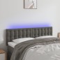 Testiera a LED Grigio Scuro 144x5x78/88 cm in Velluto Testiera a LED Grigio Scuro 144x5x78/88 cm in Velluto