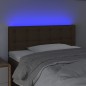 Testiera a LED Marrone Scuro 100x5x78/88 cm in Tessuto Testiera a LED Marrone Scuro 100x5x78/88 cm in Tessuto