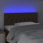 Testiera a LED Marrone Scuro 90x7x78/88 cm in Tessuto Testiera a LED Marrone Scuro 90x7x78/88 cm in Tessuto