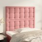Testiera 2 pz Rosa 80x5x78/88 cm in Velluto Testiera 2 pz Rosa 80x5x78/88 cm in Velluto