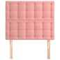 Testiera 2 pz Rosa 80x5x78/88 cm in Velluto Testiera 2 pz Rosa 80x5x78/88 cm in Velluto