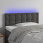 Testiera a LED Grigio Scuro 100x5x78/88 cm in Velluto Testiera a LED Grigio Scuro 100x5x78/88 cm in Velluto