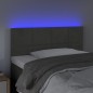 Testiera a LED Grigio Scuro 90x5x78/88 cm in Similpelle Testiera a LED Grigio Scuro 90x5x78/88 cm in Similpelle