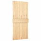vidaXL Porta Scorrevole con Set Hardware 100x210cm Legno Massello Pino vidaXL Porta Scorrevole con Set Hardware 100x210cm Legno Massello Pino