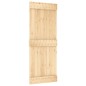 vidaXL Porta Scorrevole con Set Hardware 80x210 cm Legno Massello Pino vidaXL Porta Scorrevole con Set Hardware 80x210 cm Legno Massello Pino