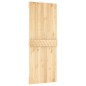 vidaXL Porta Scorrevole con Set Hardware 80x210 cm Legno Massello Pino vidaXL Porta Scorrevole con Set Hardware 80x210 cm Legno Massello Pino