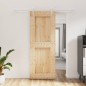 vidaXL Porta Scorrevole con Set Hardware 80x210 cm Legno Massello Pino vidaXL Porta Scorrevole con Set Hardware 80x210 cm Legno Massello Pino