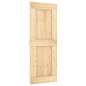 vidaXL Porta Scorrevole con Set Hardware 80x210 cm Legno Massello Pino vidaXL Porta Scorrevole con Set Hardware 80x210 cm Legno Massello Pino