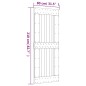 vidaXL Porta Scorrevole con Set Hardware 80x210 cm Legno Massello Pino vidaXL Porta Scorrevole con Set Hardware 80x210 cm Legno Massello Pino