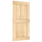 vidaXL Porta Scorrevole con Set Hardware 100x210cm Legno Massello Pino