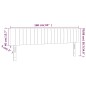 vidaXL Testiera a LED Blu scuro 160x5x78/88 cm in Tessuto vidaXL Testiera a LED Blu scuro 160x5x78/88 cm in Tessuto