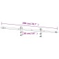 vidaXL Porta Scorrevole con Set Hardware 90x210 cm Legno Massello Pino vidaXL Porta Scorrevole con Set Hardware 90x210 cm Legno Massello Pino