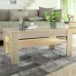 vidaXL Tavolino da Caffè in Truciolato 110x65x48 cm Quercia vidaXL Tavolino da Caffè in Truciolato 110x65x48 cm Quercia