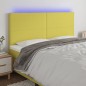 Testiera a LED verde 200x5x118/128cm in Tessuto Testiera a LED verde 200x5x118/128cm in Tessuto