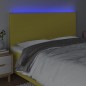 Testiera a LED verde 200x5x118/128cm in Tessuto Testiera a LED verde 200x5x118/128cm in Tessuto