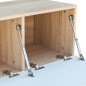 vidaXL Mobile TV in Truciolato 120x40x34 cm Bianco Lucido e Rovere vidaXL Mobile TV in Truciolato 120x40x34 cm Bianco Lucido e Rovere