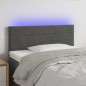 vidaXL Testiera a LED Grigio Scuro 90x5x78/88 cm in Similpelle vidaXL Testiera a LED Grigio Scuro 90x5x78/88 cm in Similpelle