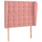 Testiera ad Orecchio Rosa 83x23x118/128 cm in Velluto Testiera ad Orecchio Rosa 83x23x118/128 cm in Velluto