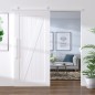 vidaXL Kit Accessori per Porta Scorrevole 200 cm in Acciaio Bianco vidaXL Kit Accessori per Porta Scorrevole 200 cm in Acciaio Bianco