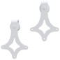 vidaXL Kit Accessori per Porta Scorrevole 200 cm in Acciaio Bianco vidaXL Kit Accessori per Porta Scorrevole 200 cm in Acciaio Bianco