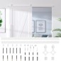 vidaXL Kit Accessori per Porta Scorrevole 200 cm in Acciaio Bianco vidaXL Kit Accessori per Porta Scorrevole 200 cm in Acciaio Bianco
