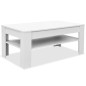 vidaXL Tavolino da Caffè in Truciolato 110x65x48 cm Bianco vidaXL Tavolino da Caffè in Truciolato 110x65x48 cm Bianco