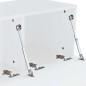 vidaXL Mobili Porta TV 2 pz in Truciolato 120x40x34 cm Bianco Lucido vidaXL Mobili Porta TV 2 pz in Truciolato 120x40x34 cm Bianco Lucido